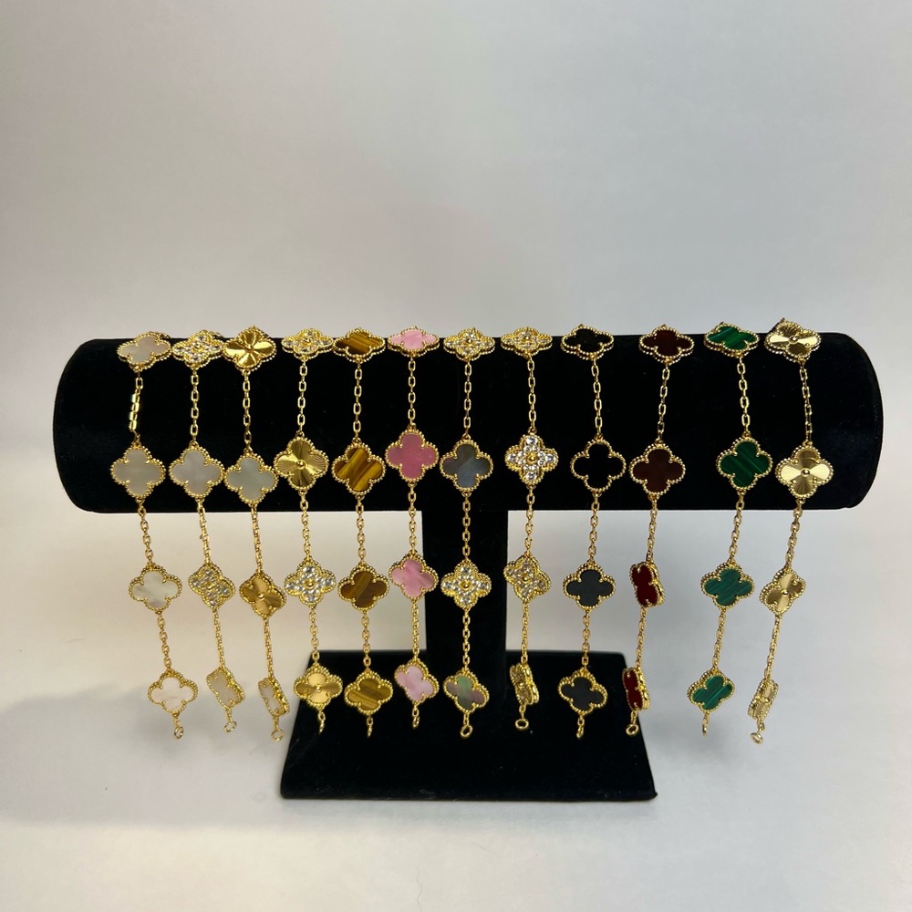 Luxury Gold/Silver Clover Bracelet